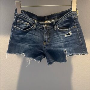 Just black denim cut off shorts